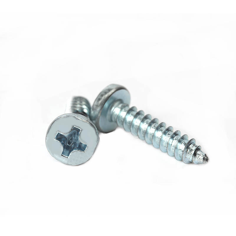 工業(yè)熊 滲碳鋼環(huán)保藍白鋅十字槽盤(pán)頭自攻螺釘GB845